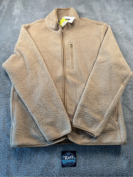 all in motion Other - Men's Taupe Sherpa Full-Zip Jacket
